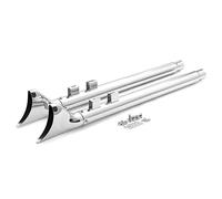 TARAZON Silencieux d'échappement Fishtail 33" pour Harley Davidson Touring Bagger Road King Street Glide 1995-2016 Système d'échappement double