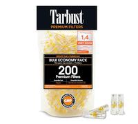 Tarbust 200 Filtres À Cigarette, Taille Regular Et King Size, 8 Mm | Filtres Anti Goudron Et Nicotine Pour Cigarettes Regular Et King Size, Embout Tabac 8 Mm, 200 Filtres Par Paquet