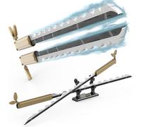 Tarcury Kit de Construction d'Épée Anime - Épée de Hashibira Inosuke - Katana à Double Lame Cosplay Jouet - 102.9cm, 838 Pièces - pour Enfants et Adultes