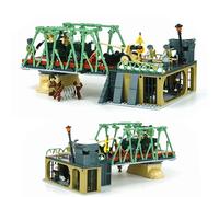 Tarcury WW2 Bastion Bridge Ensemble de Blocs de Construction, 769 PCS Ensemble de l'Armée avec 8 Soldats Jouets, Véhicules Militaires et Artillerie, Cadeau de Jouet Idéal pour Les Enfants