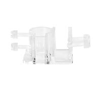 Tard à eau en acrylique Tipe souple Syffice, Haute transparente acrylique et sortant de pipe à eau Fixation Pince simple Trou unique pour aquarium de réservoir de pêche pour la (Single hole 21mm)