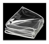 Tarderie Transparente Feuille Lourde imperméable Couverture de bâches Transparentes avec des oeyelettes Plant de bornes à balles pour Le Jardinage de pêche au Camping Transparent 3 * 6m