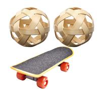 Tarentae Avec Alimentation De Foin | Foregisme Jouet Avec Skateboard D'entraînement, 2 Traiter Les Boules Pour Tortues Et Tortues, Jouets D'enrichissement Pour L'alimentation, L'exercice F