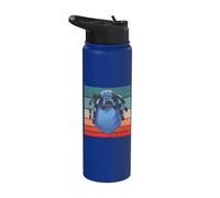Tarentule araignée arachnide tons bleus animal araignée de Stainless Steel Insulated Water Bottle