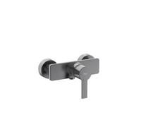 Targa mitigeur de douche mural sans flexible ni douchette graphite brossé - ROCA A5A215FGM0