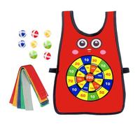 Target Ball Vest Game - 8 inch Fabric Playground Activity Set | Fabric Outdoor Toy - Lightweight Washable Set with Balls and Ribbons for Backyard Park Beach Picnic Or School PE Fun