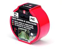 TARGET C13R3350 - Ruban de Marquage - Adhésif - 33 m 50 mm - Sols - Avertissement - Signalisation - Sécurité - Marquage - Rouge