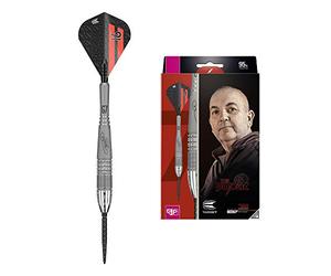 Target Darts 24 g Phil Taylor Power 9-Five Gen 7 Jeu de fléchettes avec Pointe en Acier 95% tungstène Unisexe, Gris, Noir et Rouge