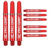 Target Darts 3 x Jeux of Rouge Pro Grip Arbres à fléchettes Moyen - 9 po au Total