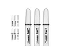 Target Darts 3 x Pro Grip Evo Blanc Nylon Tops Arbre de fléchettes - 9 po au Total