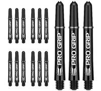 Target Darts 5 x Jeux of Noir Pro Grip Arbres à fléchettes Intermédiaire - 15 po au Total
