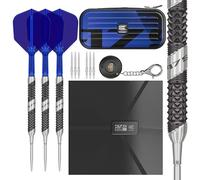 Target Darts 975 Ultra Marine 01 22G 97.5% Wolfram Swiss Point Jeu de fléchettes à Pointe d'acier with K-Flex
