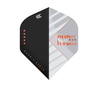 Target Darts Ailettes de fléchettes Rvb 95 X Echo Pro Ultra Unisexe, Noir, Gris et Orange, No.2