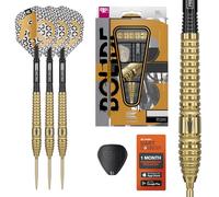 Target Darts Bolide Envy 03 90% Tungstène Swiss Point Pointe en Acier Dart Set, 22G | Pro Ultra N° 6 Vols et Pro Grip Evo Arbres, Or Suisse Points et SP Outil Inclus | Professionnels Fléchettes Sets