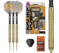 Target Darts Bolide Envy 04 90% Tungstène Swiss Point Pointe en Acier Dart Set, 23G | Pro Ultra N° 6 Vols et Pro Grip Evo Arbres, Or Suisse Points et SP Outil Inclus | Professionnels Fléchettes Sets
