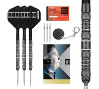 Target Darts Chris Dobey Pointe en Acier 95K Fléchettes Set, 22G, Flights et Shafts K-Flex N° 2, Pointes Swiss GRD Silver et Outil SP Inclus | Jeux de Fléchettes Professionnels Player Edition