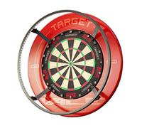 Target Darts Corona Vision - Système d’Éclairage pour Cible de Fléchettes, Cadre Noir | Anneau Lumineux Blanc à LED avec Pieds Magnétiques | Éclairage sans Ombre | Accessoires Professionnels