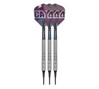 Target Darts Cryo Pointe Souple Fléchette Set, Barrels 11/12/13 - 18G/19G/20G/21G | 90% Tungstène Barrel, Cryo Conseils, Tiges Pro Grip Tag et Ailettes N° 6, Claret Violet et Bleu Design