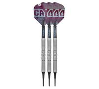 Target Darts Cryo Pointe Souple Fléchette Set, Barrels 11/12/13 - 18G/19G/20G/21G | 90% Tungstène Barrel, Cryo Conseils, Tiges Pro Grip Tag et Ailettes N° 6, Claret Violet et Bleu Design