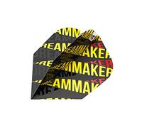 Target Darts Dimitri Van Den Bergh 80% Pro Ultra Ailettes fléchettes Unisexe, Noir, Jaune et Rouge, No.6