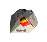 Target Darts Dimitri Van Den Bergh Ailettes 90% Pro Ultra fléchettes Unisexe, Sable, Noir, Jaune et Rouge, No.2