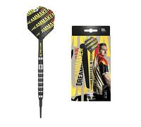 Target Darts Dimitri Van Den Bergh Dream Maker Jeu de fléchettes à Pointe Souple 80% tungstène Unisexe, Noir, Jaune et Rouge, 20 g