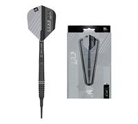 TARGET Darts Echo 14 Jeu de fléchettes à Pointe Souple 90% tungstène 18 g 18G Unisexe, Noir/Gris
