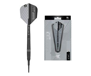 TARGET Darts Echo 14 Jeu de fléchettes à Pointe Souple 90% tungstène 18 g 18G Unisexe, Noir/Gris