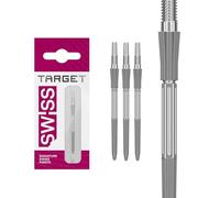 Target Darts Elysian Archetype 43 Suisse Point | Lot de 3 Embouts | 30MM/35MM/42MM - Or/Argent/Noir | Changement de Pointes de Fléchettes, Points Swiss Storm, Accessoires Professionnels pour Fléchette