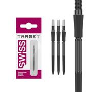 Target Darts Elysian Archetype 43 Suisse Point | Lot de 3 Embouts | 35MM - Noir | Changement de Pointes de Fléchettes, Points Swiss Storm, Accessoires Professionnels pour Fléchettes