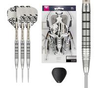 Target Darts Jeu de fléchettes EXO Edition 90% tungstène avec Pointe en Acier - Corps de 22 g SP02 - Fléchettes Swiss Point avec tiges Pro Grip et ailettes n°6, Outil SP Inclus