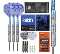 Target Darts Josh Rock 80% Tungsten Steel Tip Darts Set, 24G | Accessoires Professionnels Kit de fléchettes, Manches Pro Grip, Volants Pro Ultra, Pointes Fixes en Acier, étui à fléchettes Inclus
