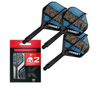 Target Darts Josh Rock K Flex Flights and Shaft System, No.2 | Lot de 3 fléchettes Kflex All in One, Accessoires de fléchettes Player Edition | K-Flex Dart Tige Intermédiaire (26mm)