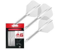 Target Darts K Flex Integrated Dart Flights and Shafts, No.6 Clair (Moyen) | Lot de 3 K-Flex - No6, Kflex All in One Moulded Dart Flight & Stem | Professional Dart Accessories