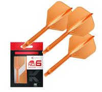 Target Darts K Flex Ailettes et Tiges de Fléchettes Intégrées, No.6 Orange (Moyen) | Lot de 3 K-Flex - No.6, Kflex All in One Ailettes et Tiges de Fléchettes Moulées | Accessoires de Fléchettes