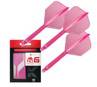 Target Darts K Flex Integrated Dart Flights and Shafts, No.6 Rose (Moyen) | Lot de 3 K-Flex - No6, Kflex All in One Moulded Dart Flight & Stem | Professional Dart Accessories