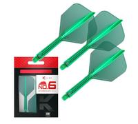Target Darts K Flex Ailettes et Tiges de Fléchettes Intégrées, No.6 Vert (Intermédiaire) | Lot de 3 K-Flex - No.6, Kflex All in One Ailettes et Tiges de Fléchettes Moulées | Accessoires de Fléchettes