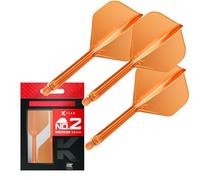 Target Darts K Flex Fléchettes et Arbres Intégrés, No.2 | Pack de 3 Fléchettes Moulées K-Flex - No2, Kflex All in One Flèche et Tige de Fléchettes Moulées Longueurs: Court, Intermédiaire et Moyen