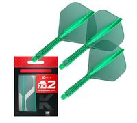 Target Darts K Flex Fléchettes et Arbres Intégrés, No.2 | Pack de 3 Fléchettes Moulées K-Flex - No2, Kflex All in One Flèche et Tige de Fléchettes Moulées Longueurs: Court, Intermédiaire et Moyen