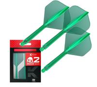 Target Darts K Flex Fléchettes et Arbres Intégrés, No.2 | Pack de 3 Fléchettes Moulées K-Flex - No2, Kflex All in One Flèche et Tige de Fléchettes Moulées Longueurs: Court, Intermédiaire et Moyen