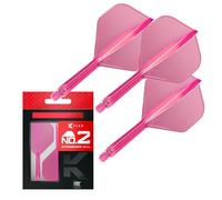 Target Darts K Flex Fléchettes et Arbres Intégrés, No.2 Rose (Intermédiaire) | Pack de 3 Fléchettes Moulées K-Flex - No2, Kflex All in One Flèche et Tige de Fléchettes Moulées | Dart Accessories