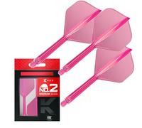Target Darts K Flex Fléchettes et Arbres Intégrés, No.2 Rose (Moyen) | Pack de 3 Fléchettes Moulées K-Flex - No2, Kflex All in One Flèche et Tige de Fléchettes Moulées | Dart Accessories