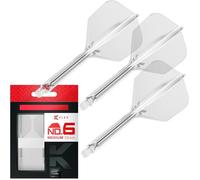 Target Darts K-Flex No.6 Flights et Shafts - Transparent Moyen (33mm)