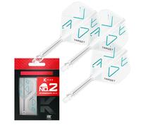 Target Darts K-Flex Rove Ailes et tiges de Fléchettes, N° 2 (Intermédiaire, 26mm) | Lot de 3 Système Intégré d'ailes et de Tiges Kflex, Moulée Tout-en-Un Tige | Accessoires Professionnels Fléchettes