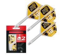 Target Darts K-Flex You Win Fléchettes Ailettes et Arbres, N° 2 (Intermédiaire, 26mm) | Lot de 3 Systèmes Intégrés Kflex Vol et Arbre, Tige Moulée Tout-en-Un | Professionnels Fléchette Accessoires