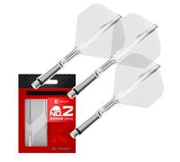 Target Darts K-Shift N° 2 Intégrés Vols et Arbres | K Shift N° 2 Système Vol et Arbre, Transparent - K-Flex Moyen Shift Spin Base, Accessoires de Fléchettes Professionnels