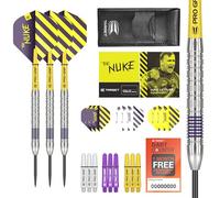 Target Darts Luke Littler 80% Jeu de fléchettes à Pointe en Acier Tungstène, 23G | Kit D'accessoires Professionnels pour Fléchettes, Tiges Pro Grip, Ailettes Pro Ultra, Étui pour Fléchettes
