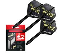 Target Darts Luke Littler Ailettes et Système d'arbre, No.2/No.6 | Pack de 3 Ailettes Kflex All in One, The Nuke Player Edition Accessoires de Fléchettes | Fléchettes K-Flex Court/Intermédiaire/Moyen