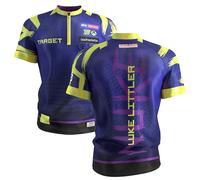Target Darts Luke Littler Dart Chemise 2026 | T-Shirt de Fléchettes pour Homme, Haut sans Col pour Adulte, Haut de Fléchettes pour Homme, T-Shirt The Nuke Player Edition - XL