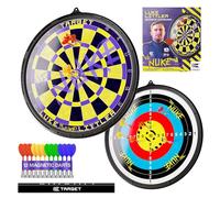 Target Darts Luke Littler Ensemble de Jeu de Fléchettes Magnétique pour Enfants | Édition Joueur « The Nuke » Ensemble de Jeu de Fléchettes Magnétique Double Face avec 12 Fléchettes Magnétiques